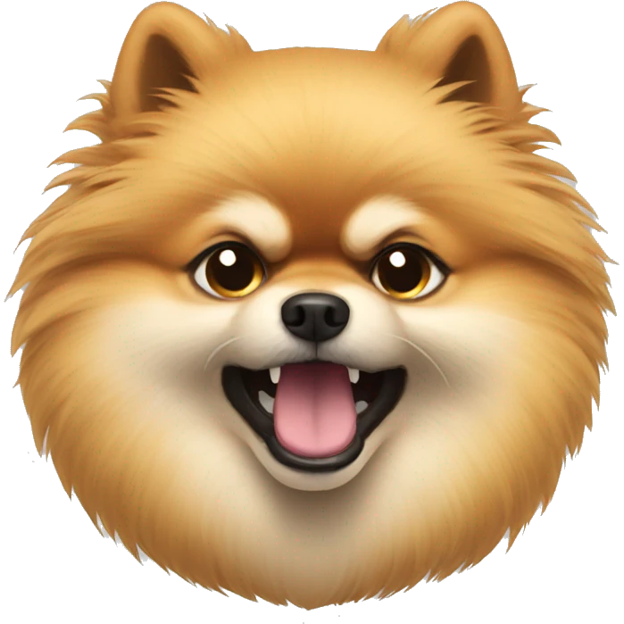 angry pomeranian look right emoji