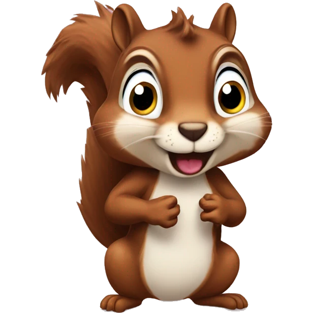 Squirrel named Snookums with ADHD emoji