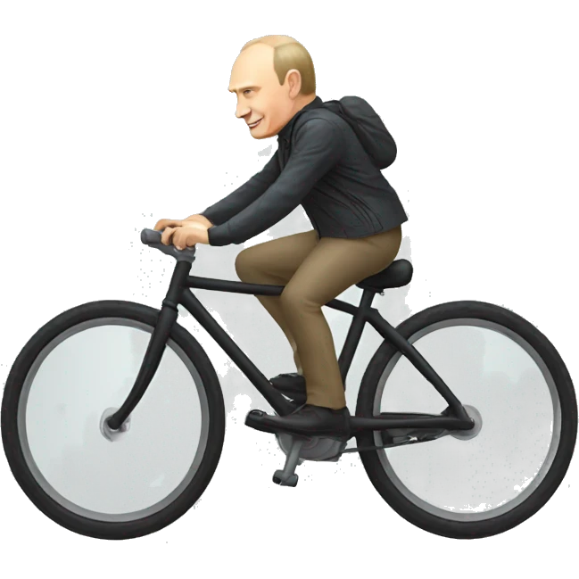 Putin riding a bike emoji