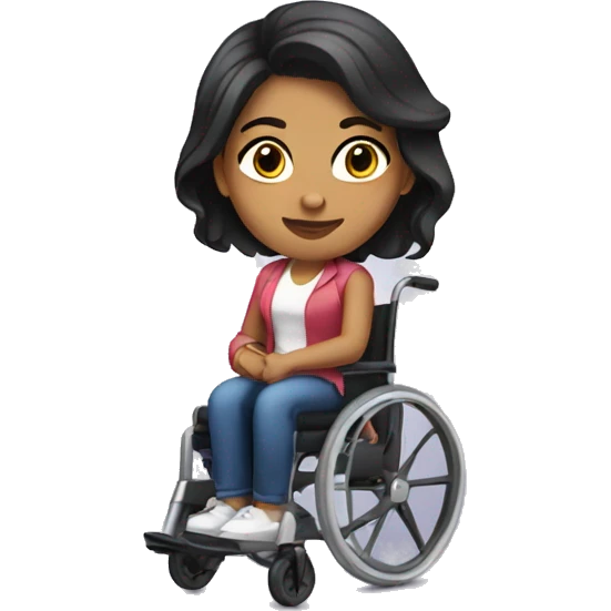 latina in wheelchair emoji