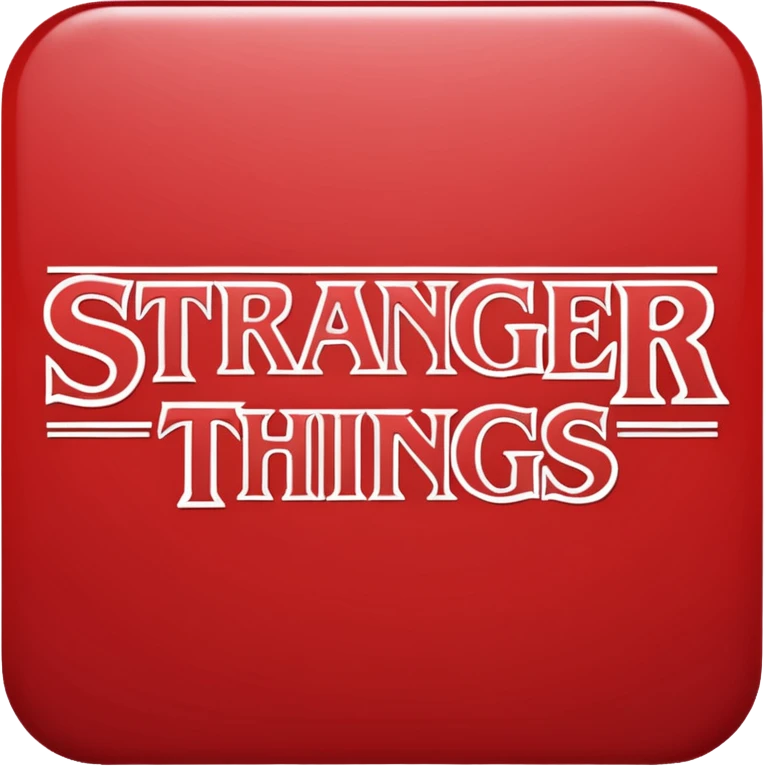 Stranger things logo emoji