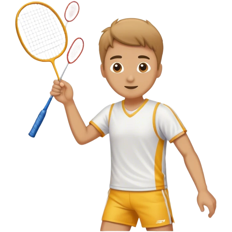 Man playing badminton  emoji