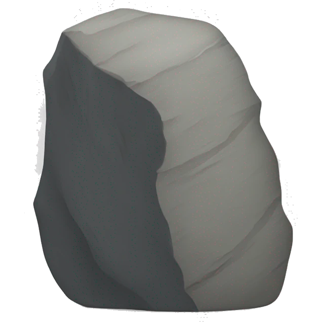 Bent over rock emoji