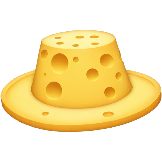 Hat made out of cheese emoji