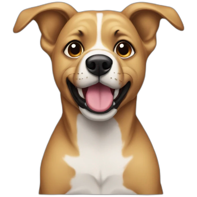 perro riendose emoji