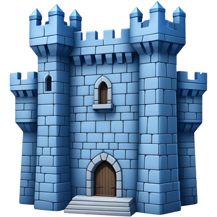 blue fortress emoji
