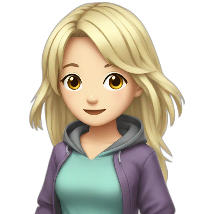 Anime girl emoji