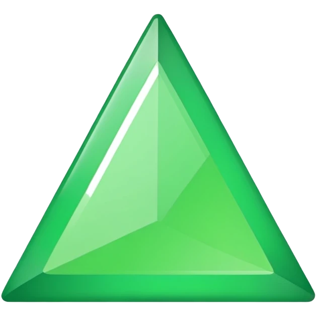 triangle upper emogi in green hex#43d231 emoji