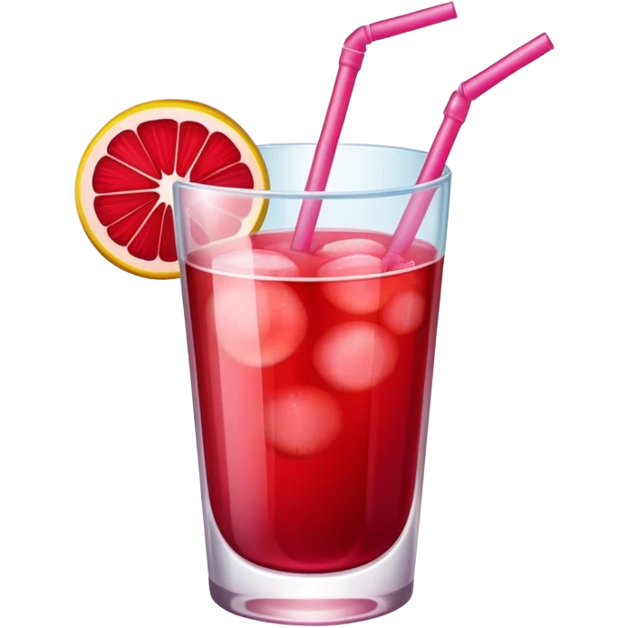 Glad of red fruit punch  emoji
