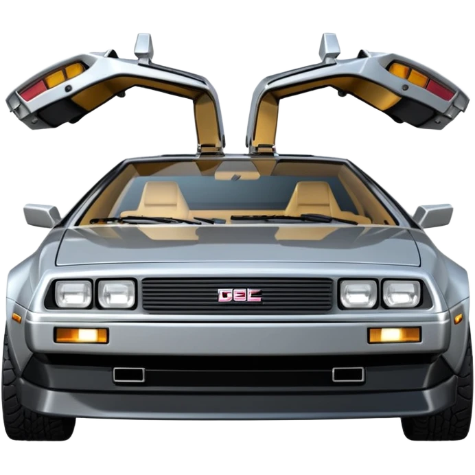 DeLorean DMC-12 doors down emoji