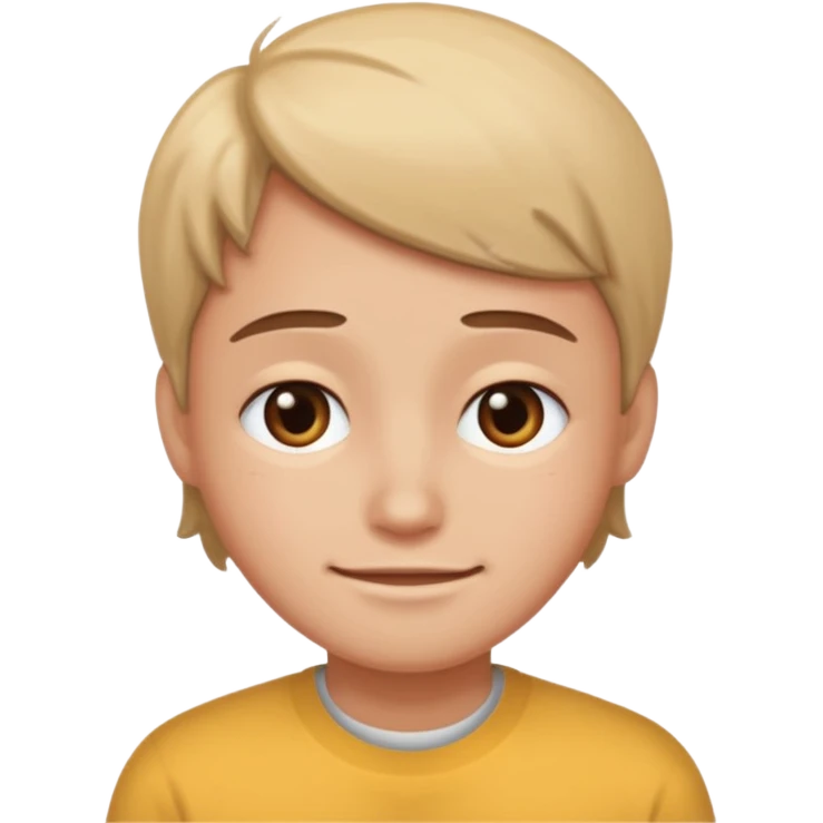 Ojos tristes y sonrisa  emoji