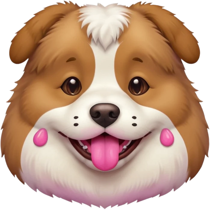 A fat dog emoji