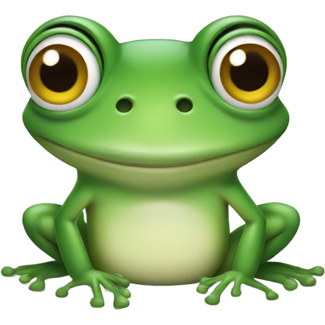 Frog smiling emoji