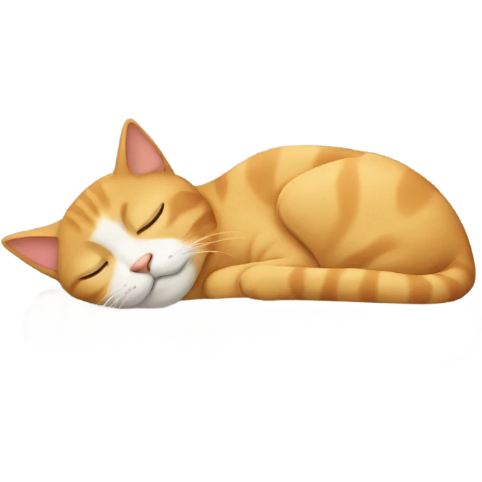 Cat sleeping  emoji