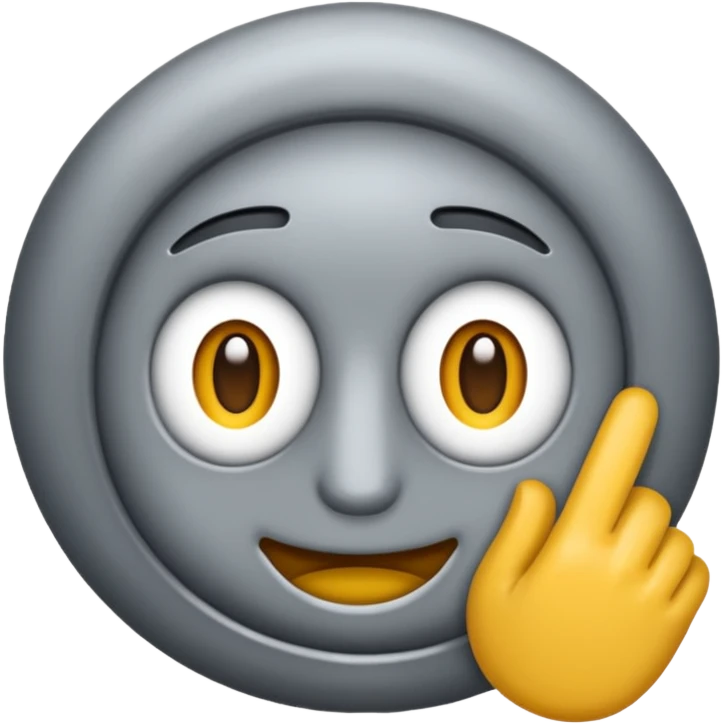 Unha cinza emoji