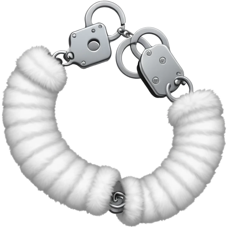 Fluffy handcuffs emoji
