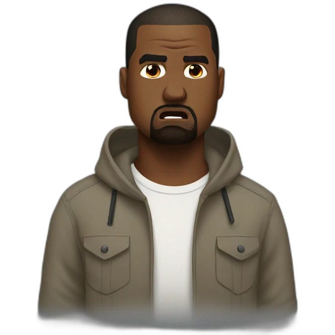 Kanye west angry emoji