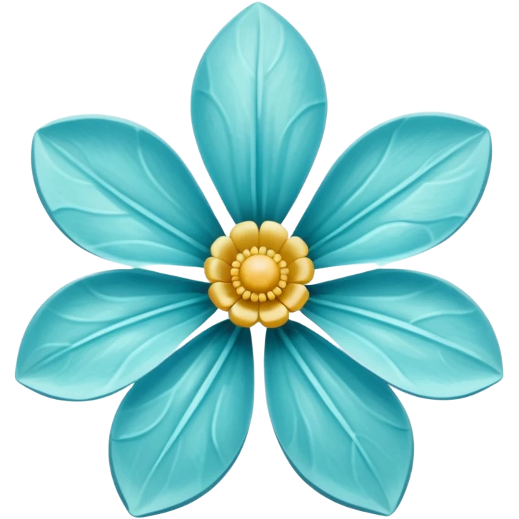 aquamarine flower emoji