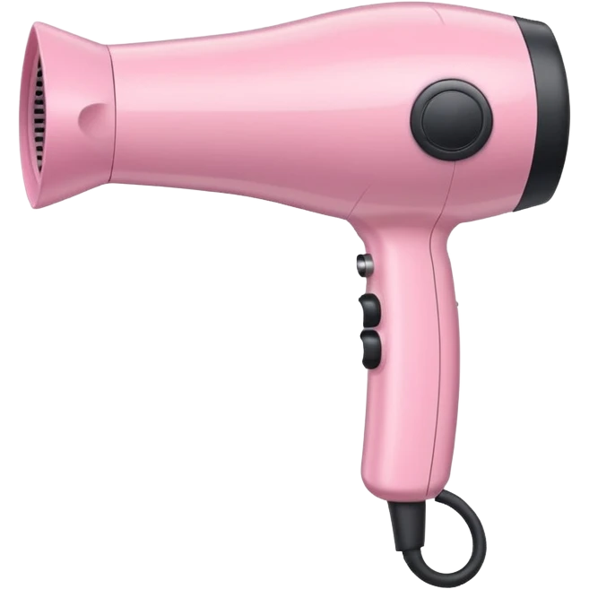 light pink hair dryer emoji