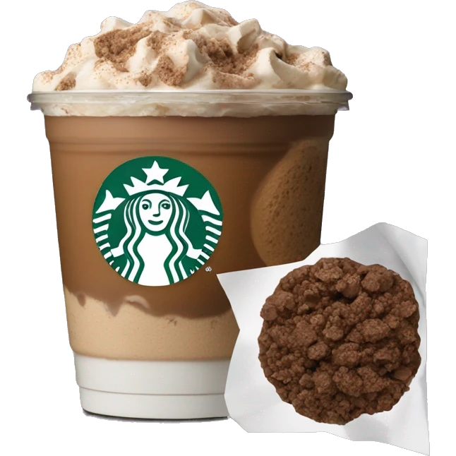 Mocha cookie crumble Starbucks coffee emoji