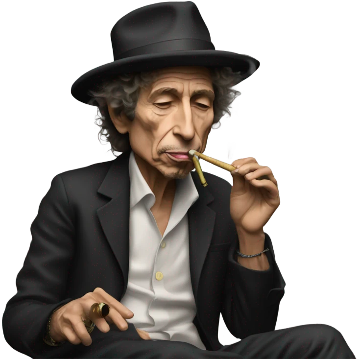 Bob Dylan smoking hookah  emoji