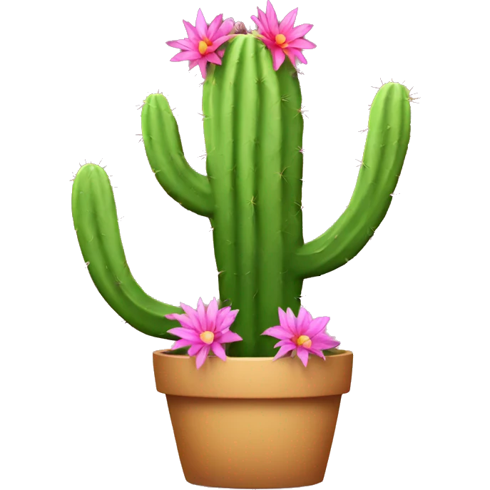 cactus with flower  emoji