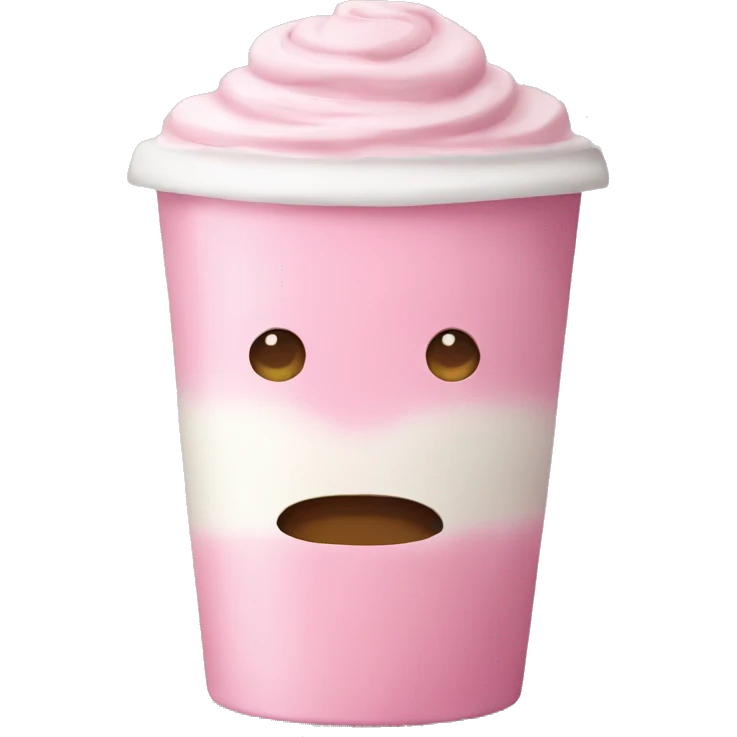 Pink latte emoji