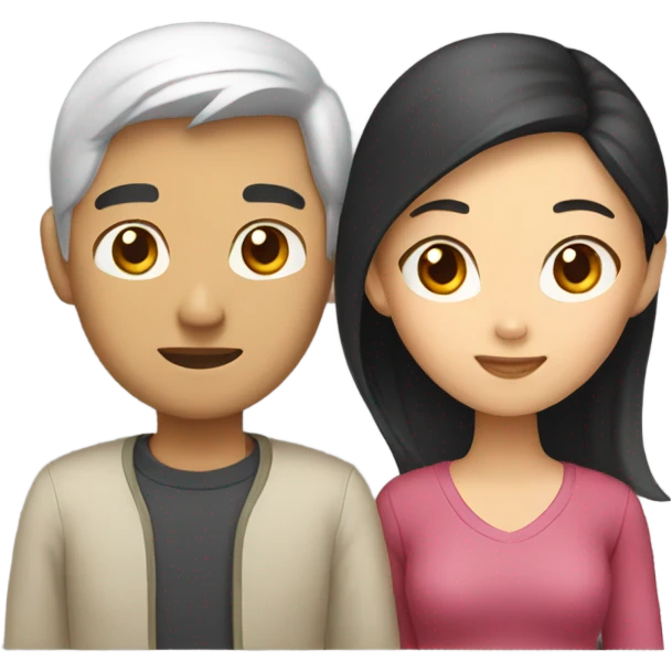 Asian couple  emoji