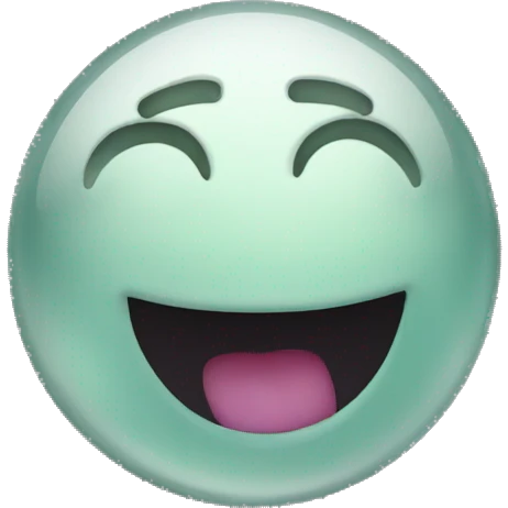 an onyx gem with a face; waving emoji
