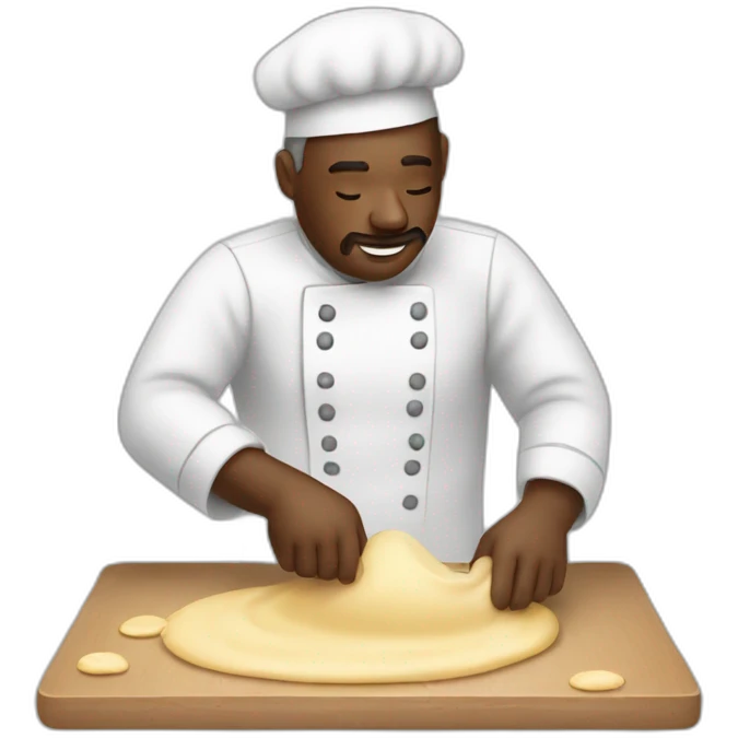 man kneadin a dough emoji