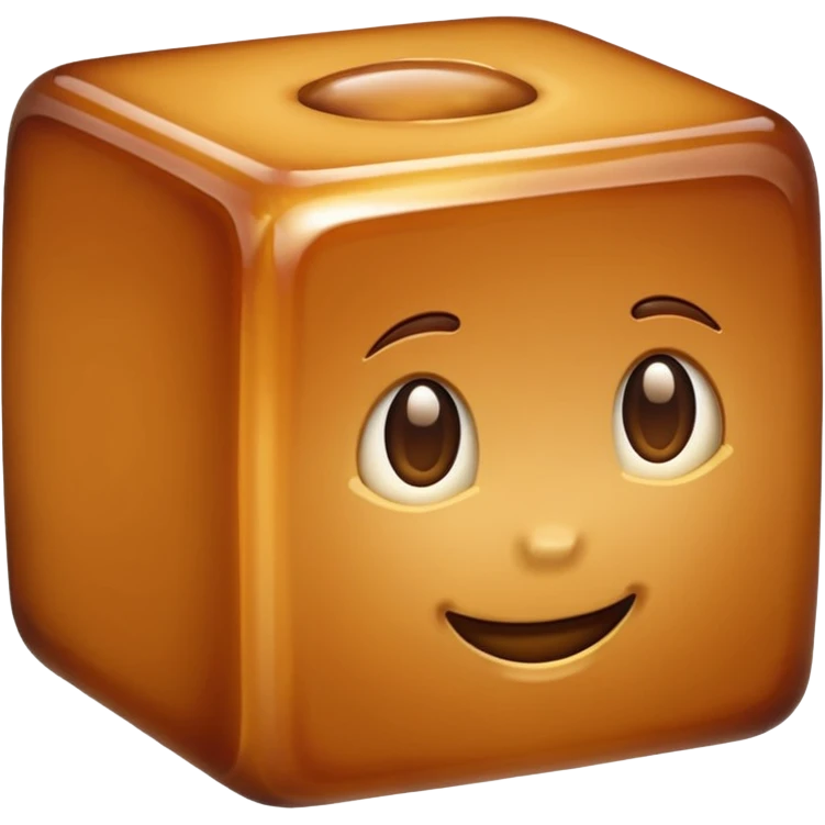 caramel cube emoji