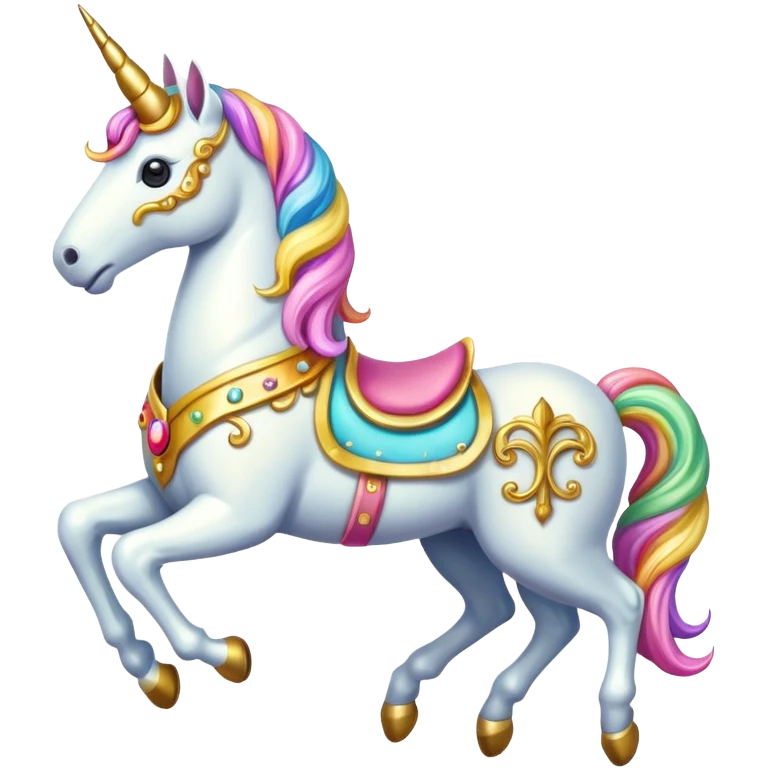 carousel, unicorn emoji