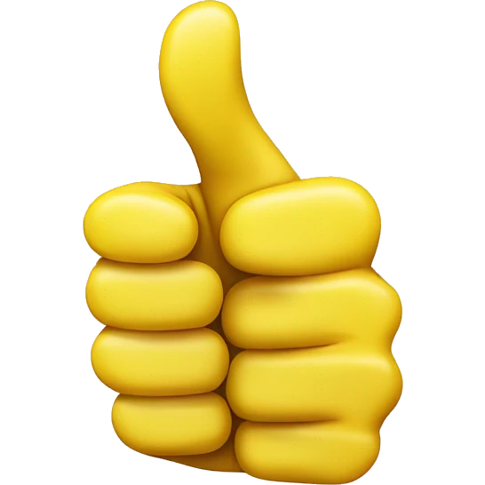 Thumbs Up (yellow) emoji