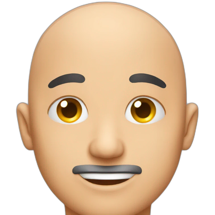 bald with stars in his eyes emoji