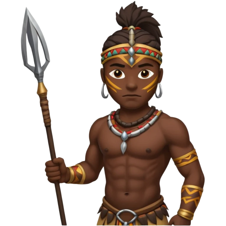 African warrior emoji
