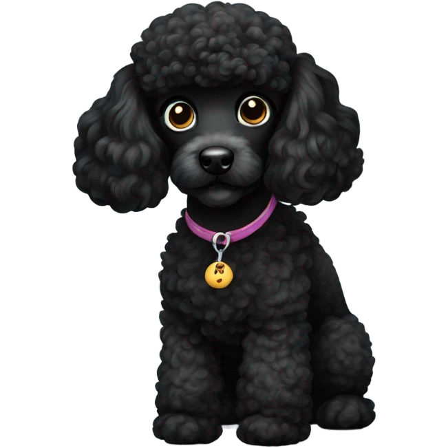 Black poodle emoji