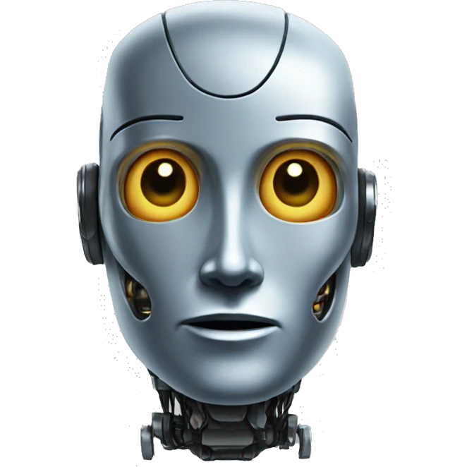 A robot mind emoji