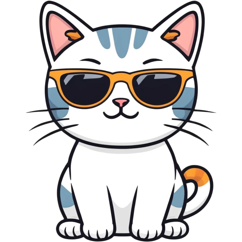 Cat with sunglasses emoji