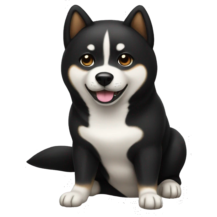 black shiba inu  emoji