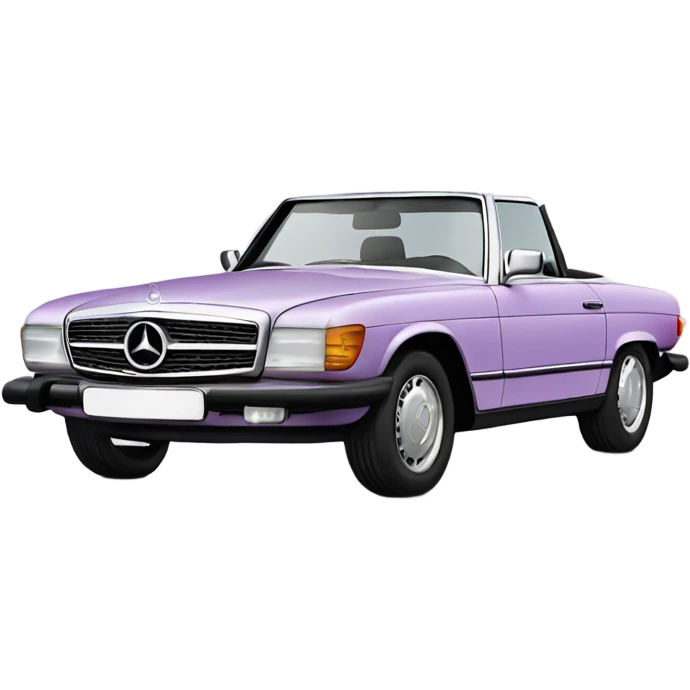 Lilac Mercedes Benz  emoji