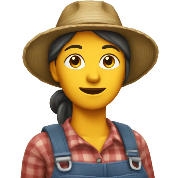 Woman farmer with sas emoji