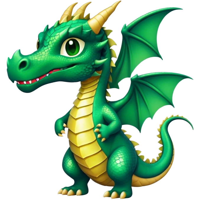 Dragon wearing t-shirt emoji