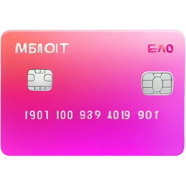 a pink gradient credit card emoji
