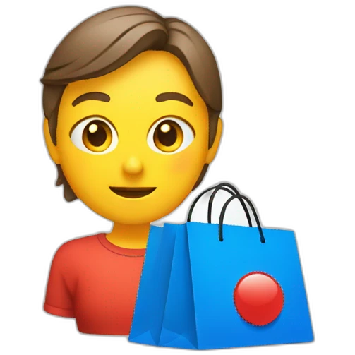 shopping discount application with primary color #F25C55 emoji