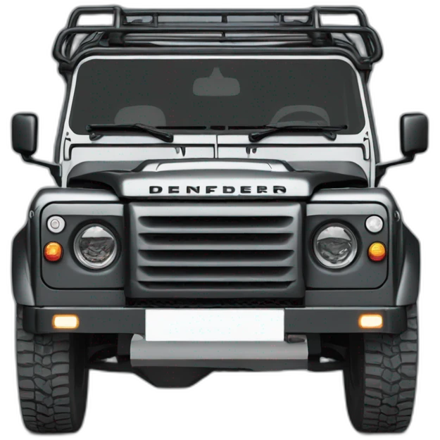 landrover defender black emoji