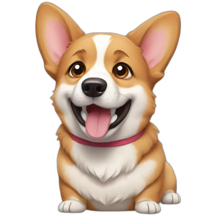 Corgi cry emoji