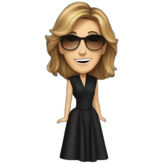 Céline Dion singing emoji