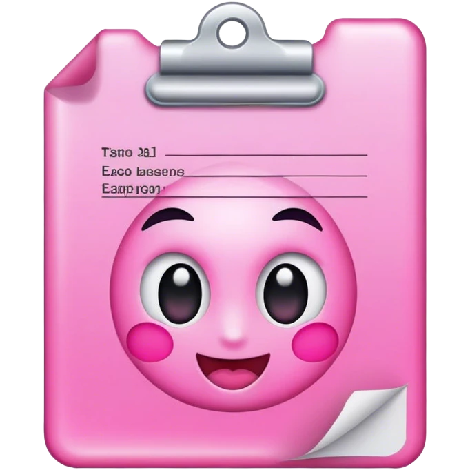 pink id document emoji