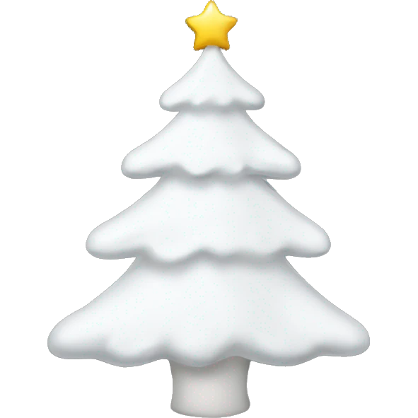 white-christmas-tree emoji
