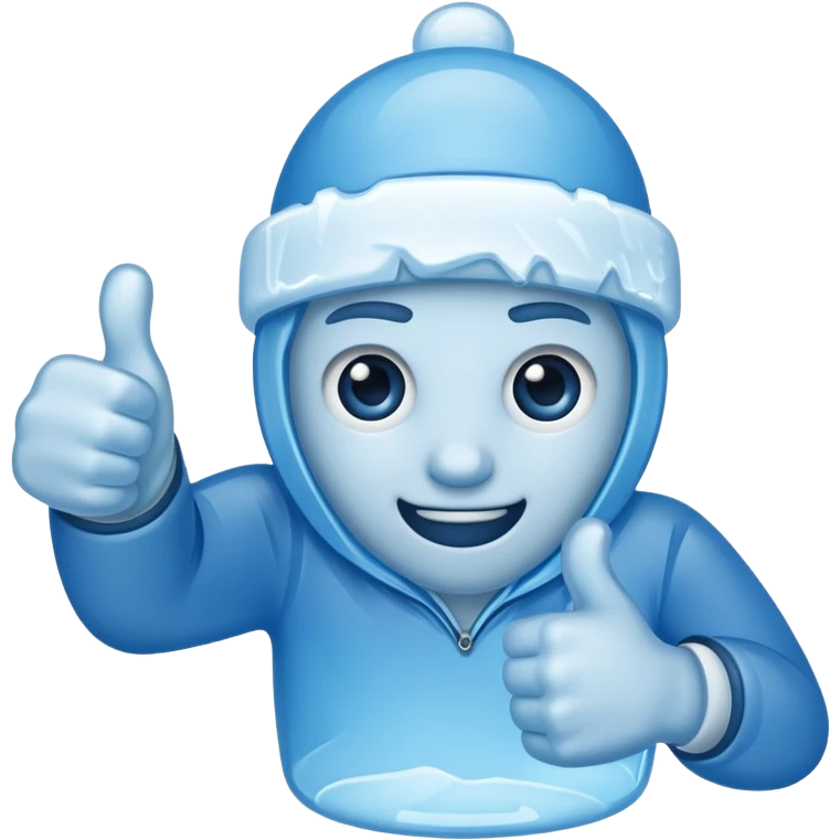 freezing thumbs up emoji